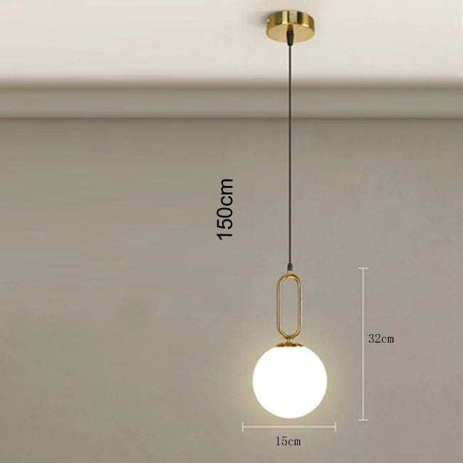 Suspension “Sento Hisui”- Métal & Verre Soufflé