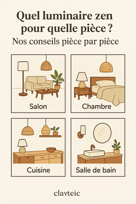 Quel luminaire zen pour quelle pièce ? Nos conseils pièce par pièce