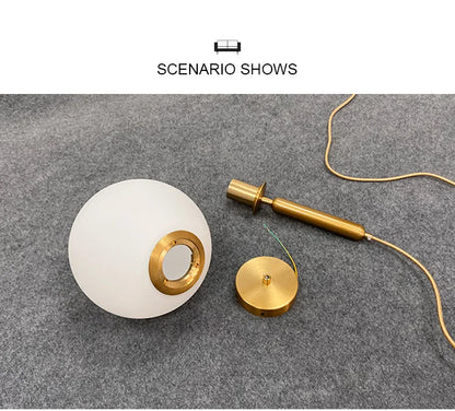 Suspension LED "Yuki Tama" – Luminaire Moderne en Verre Style Japonais