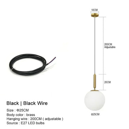 Suspension LED "Yuki Tama" – Luminaire Moderne en Verre Style Japonais