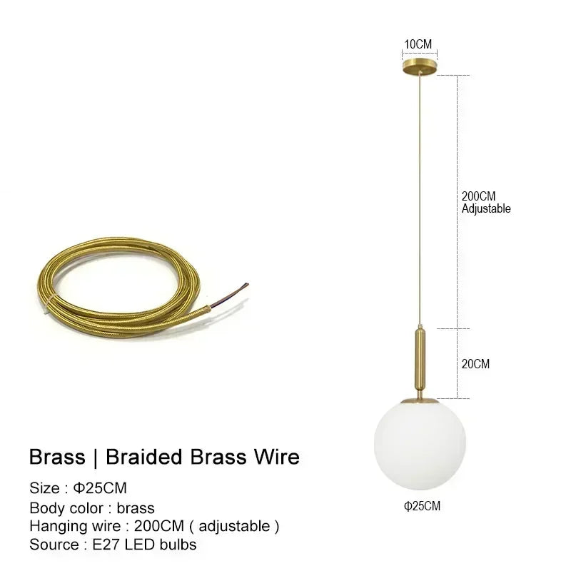 Suspension LED "Yuki Tama" – Luminaire Moderne en Verre Style Japonais