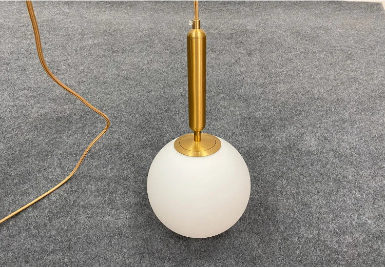 Suspension LED "Yuki Tama" – Luminaire Moderne en Verre Style Japonais