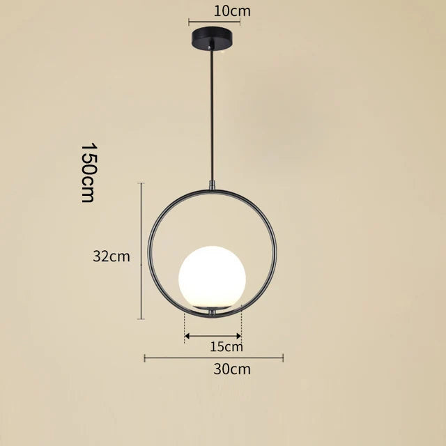 Suspension “Sento Kinshi” – Verre & Métal – Design Art Déco Moderne