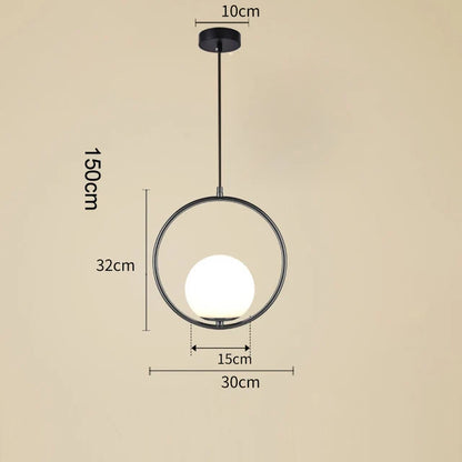 Suspension “Sento Kinshi” – Verre & Métal – Design Art Déco Moderne