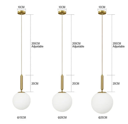 Suspension LED "Yuki Tama" – Luminaire Moderne en Verre Style Japonais