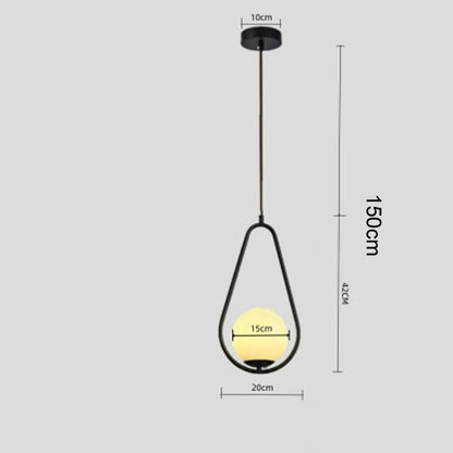 Suspension “Sento Kōbai”– Verre & Métal – Design Art Déco Moderne