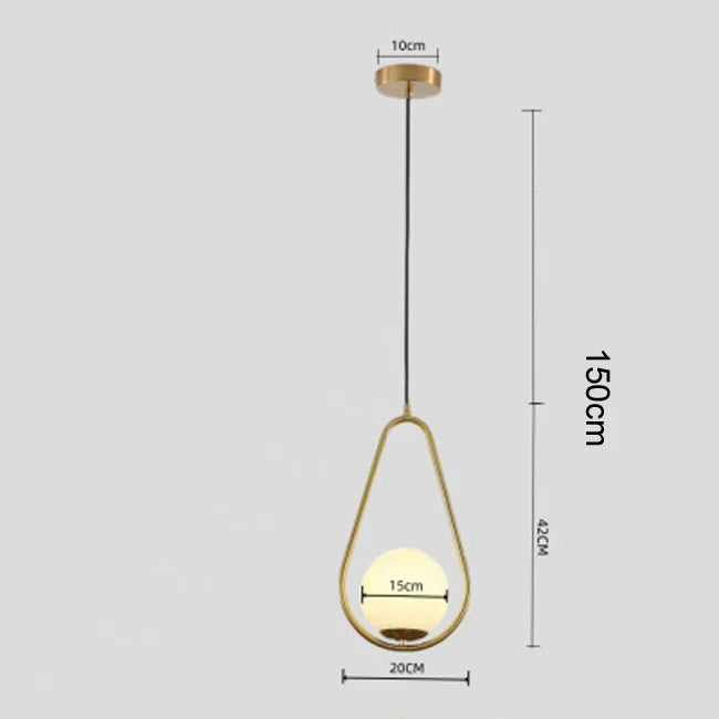 Suspension “Sento Kōbai”– Verre & Métal – Design Art Déco Moderne