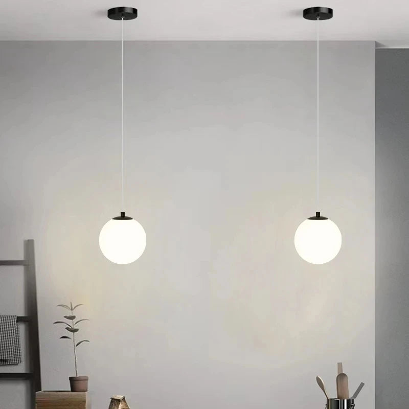 Suspension LED "Kōri Tama" – Luminaire Design Japonais