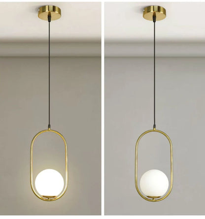Suspension “Sento Kurohana” – Verre & Métal – Design Art Déco Moderne