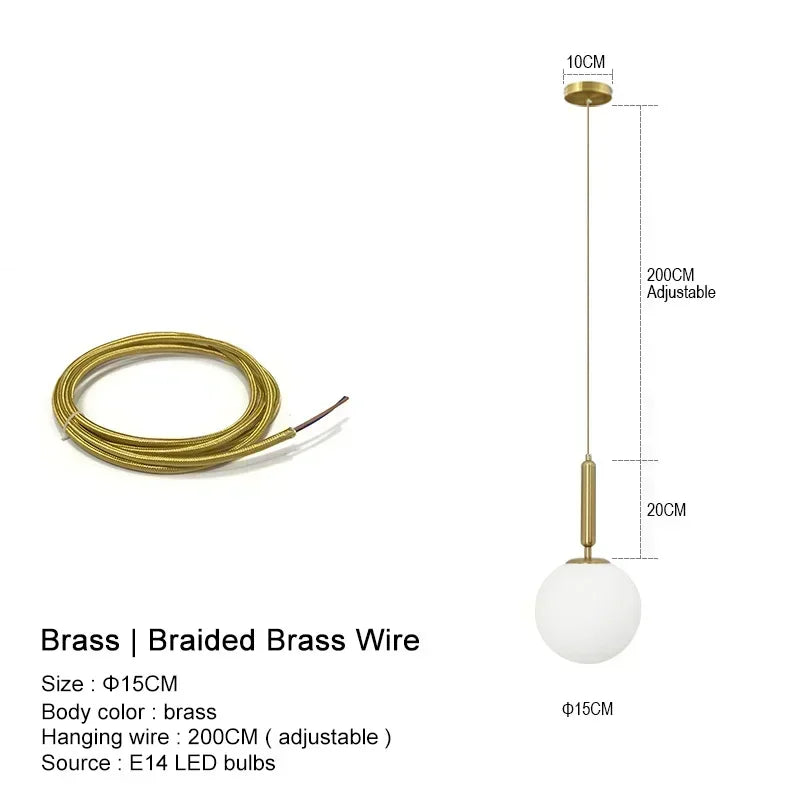 Suspension LED "Yuki Tama" – Luminaire Moderne en Verre Style Japonais
