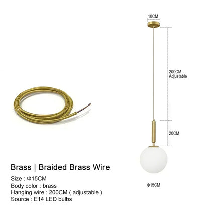 Suspension LED "Yuki Tama" – Luminaire Moderne en Verre Style Japonais
