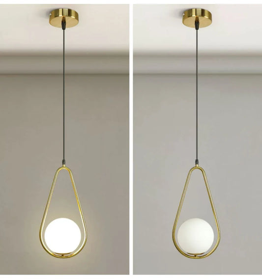 Suspension “Sento Kōbai”– Verre & Métal – Design Art Déco Moderne
