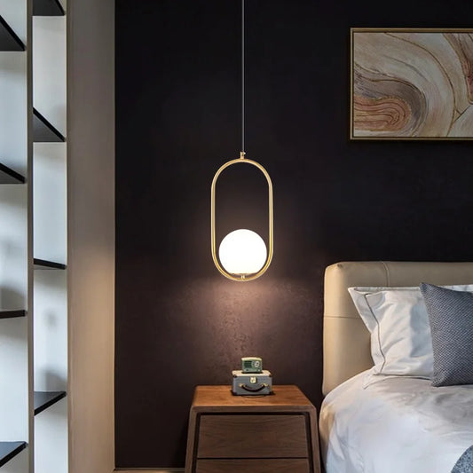 Suspension “Sento Kurohana” – Verre & Métal – Design Art Déco Moderne