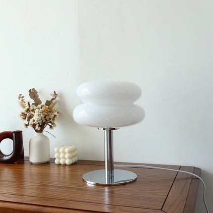 Lampe de Table "Shiro Macaron" – Lampe LED en Verre Coloré Style Japonais Minimaliste