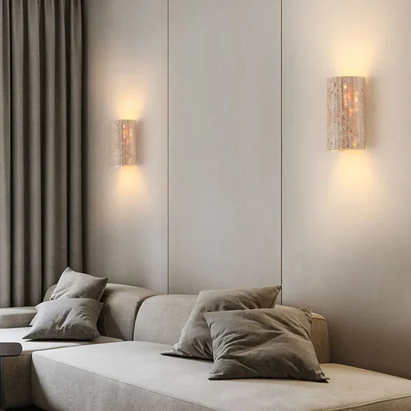 Applique Murale "Ishi" – Pierre Naturelle & LED | Élégance Wabi-Sabi Intemporelle