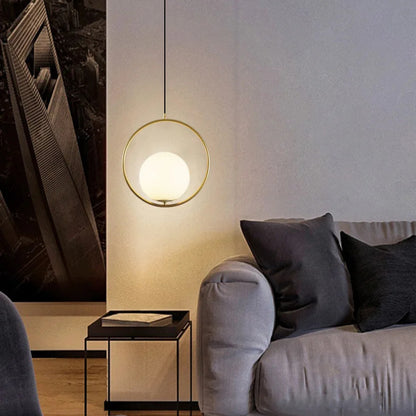 Suspension “Sento Kinshi” – Verre & Métal – Design Art Déco Moderne