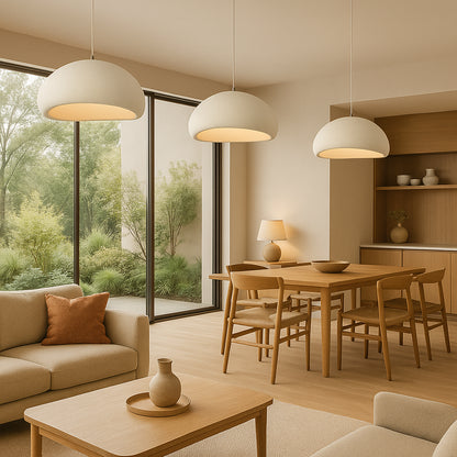 Suspension “Kumo Yuki” – Résine Blanche – Style Nuage Japonais Wabi-Sabi