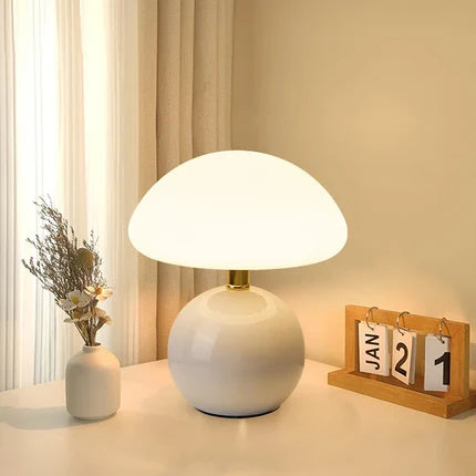 Lampe de table "Tsubaki" – Élégance en céramique japandi