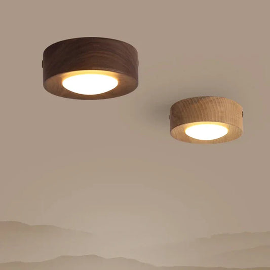 Plafonnier "Nagi" – LED Bois Scandinave | Épure Nordique & Zen Japonisant
