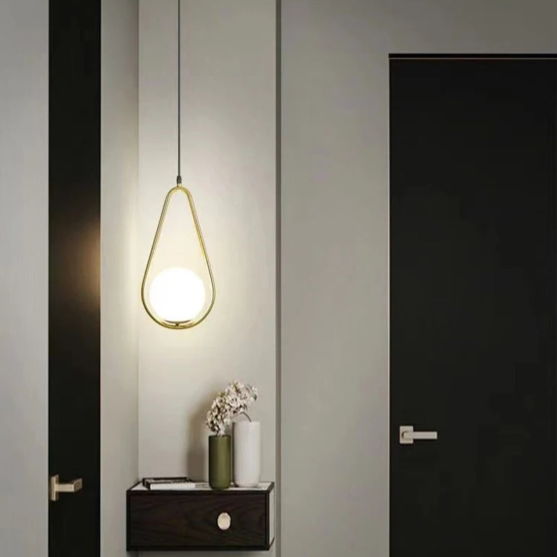 Suspension “Sento Kōbai”– Verre & Métal – Design Art Déco Moderne