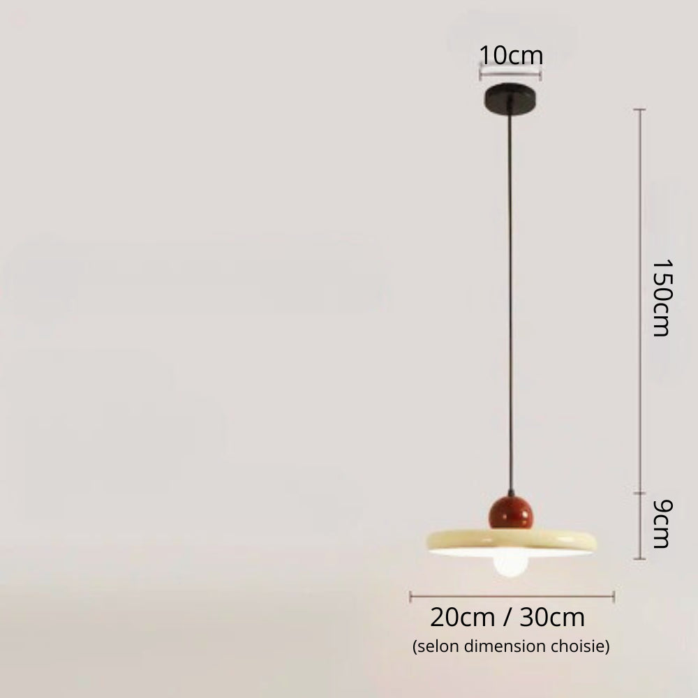 Suspension "Enso Kō" – Lampe Acrylique Blanche Design Japonais
